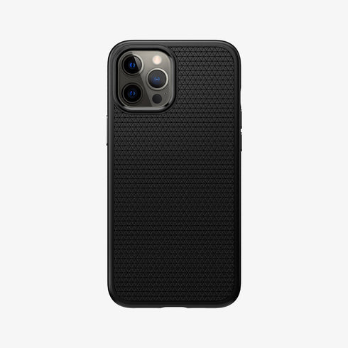 ACS01617 - iPhone 12 Pro Max Case Liquid Air in black showing the back